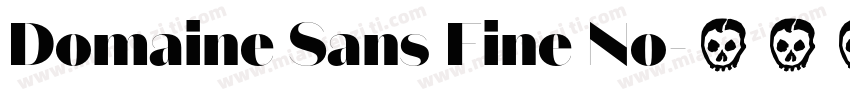 Domaine Sans Fine No字体转换